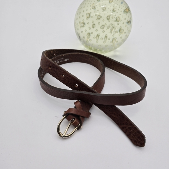 British Belt Company Accessories - British Belt Company Leather Brass 27 28 29 30 32 Womens Brown